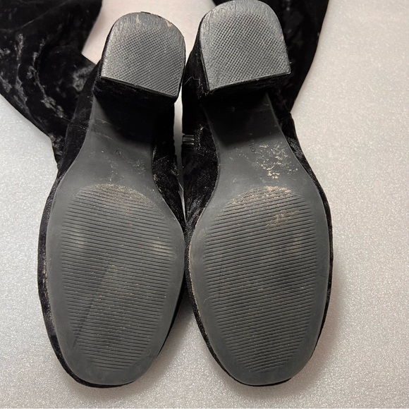 Carlos Santana Black Velvet Rumor Over the Knee Boot Thigh High Size 9 - Picture 3 of 8